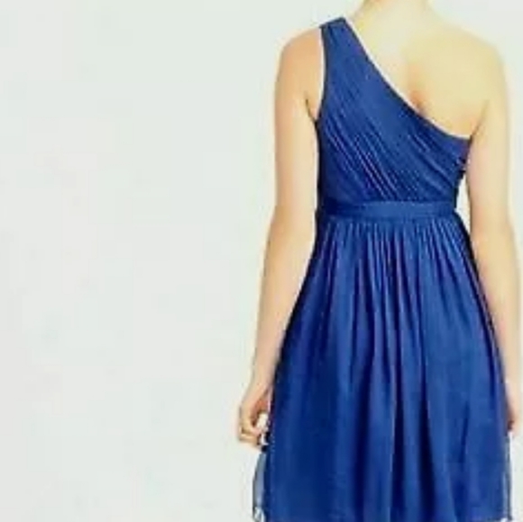 J.CREW Asymmetrical Chiffon Dress SIZE 16 (fits like a 14) - Picture 4 of 11
